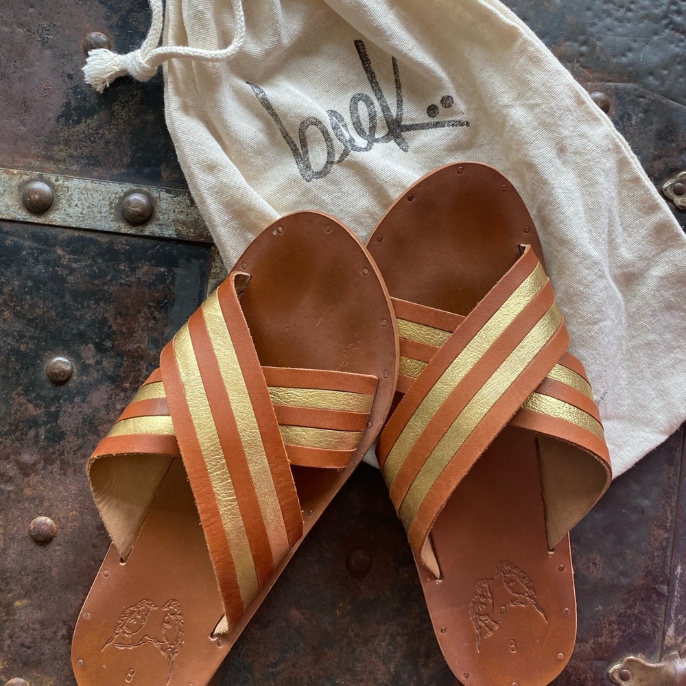 Gently worn Beek sandals